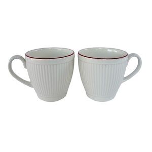Wedgwood Windsor Christmas Demitasse Espresso Mugs Set of 2 Discontinued